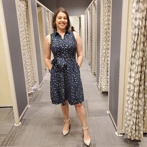 Ann Taylor Factory Sleeveless Shirtdress